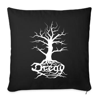 Dread Tree White - Sofa pillowcase 17,3'' x 17,3'' (45 x 45 cm) - black - Front
