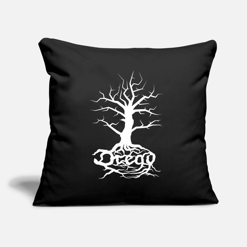 Dread Tree White Housse de coussin décorative 45 x 45 cm