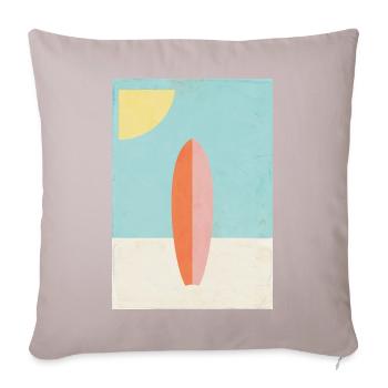 Brandung - Sofakissenbezug 45 x 45 cm - helles Taupe - Vorne