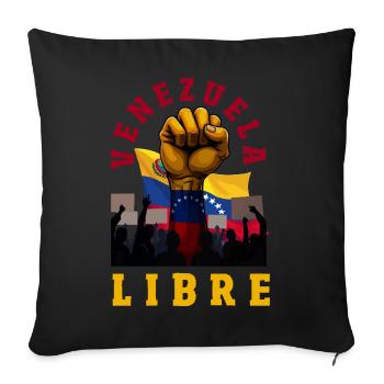 Venezuela Flagge Stolz & Heimat Venezuela - Sofakissenbezug 45 x 45 cm - Schwarz - Vorne