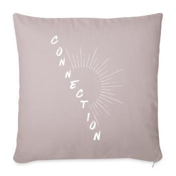 CONNECTION – Universelle Energie - Sofakissenbezug 45 x 45 cm - helles Taupe - Vorne