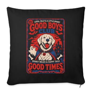 Good Boys Club Halloween Dog - Sofa pillowcase 17,3'' x 17,3'' (45 x 45 cm) - black - Front