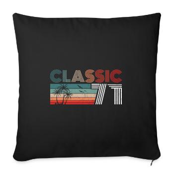 51 Year Old Birthday 2022 Classic 1971 51 Birthday - Sofa pillowcase 17,3'' x 17,3'' (45 x 45 cm) - black - Front