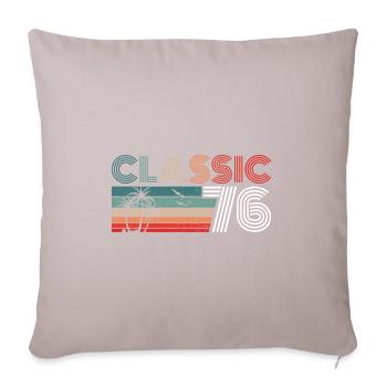 46 Year Old Birthday 2022 Classic 1976 46 Birthday - Sofa pillowcase 17,3'' x 17,3'' (45 x 45 cm) - light taupe - Front