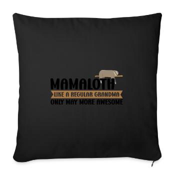 Oma Faultier Faultier Mama Oma Geschenk - Sofakissenbezug 45 x 45 cm - Schwarz - Vorne