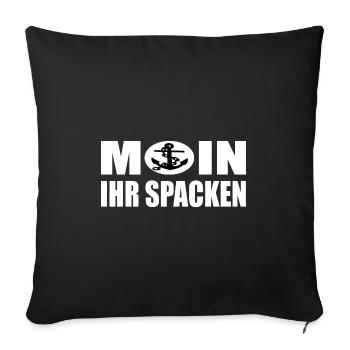 Moin - Sofakissenbezug 45 x 45 cm - Schwarz - Vorne