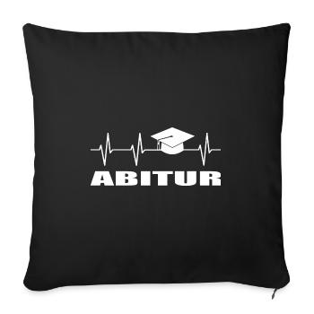 Abitur - Sofakissenbezug 45 x 45 cm - Schwarz - Vorne
