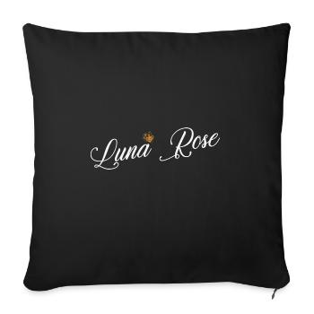 Luna Rose Name for Women Kids Toddlers - Luna Rose - Sofa pillowcase 17,3'' x 17,3'' (45 x 45 cm) - black - Front