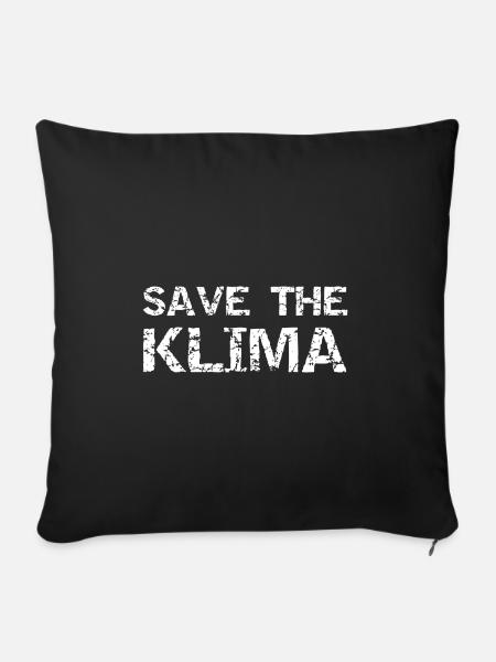 Klima - Sofakissenbezug 45 x 45 cm - Schwarz