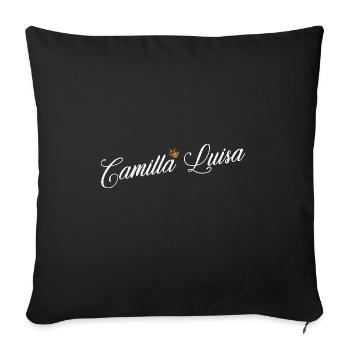 Camilla Nom pour les femmes Enfants Tout-petits - Camilla - Housse de coussin décorative 45 x 45 cm - noir - Devant