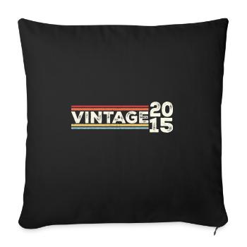 Vintage 2015 Gifts Legend for 8 Years Old - 8th - Sofa pillowcase 17,3'' x 17,3'' (45 x 45 cm) - black - Front