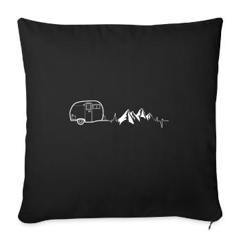 Recreational vehicle - Sofa pillowcase 17,3'' x 17,3'' (45 x 45 cm) - black - Front