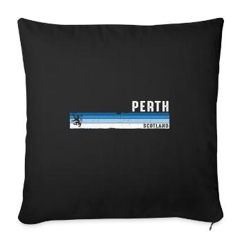 Perth, Schottland: Landschaftliche Schönheit und kultureller Charme - Sofakissenbezug 45 x 45 cm - Schwarz - Vorne