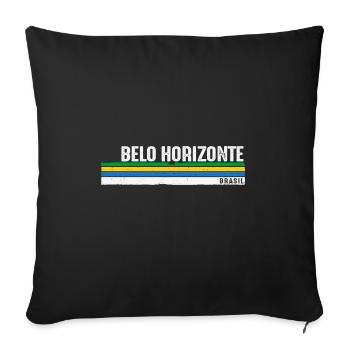 Retro Vintage Belo Horizonte - Celebrate - Sofa pillowcase 17,3'' x 17,3'' (45 x 45 cm) - black - Front