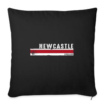 Newcastle - L’héritage historique de l’Angleterre - Housse de coussin décorative 45 x 45 cm - noir - Devant
