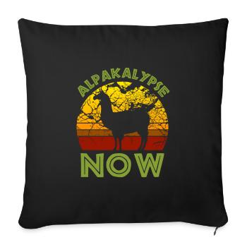 Alpaca Ready for the Alpaca Alpaca Gift - Sofa pillowcase 17,3'' x 17,3'' (45 x 45 cm) - black - Front