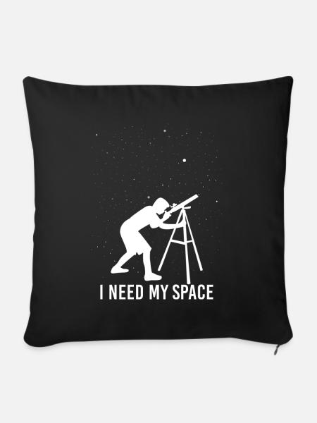 Astronomie Astronom Hobby Sterne Geschenk Planeten - Sofakissenbezug 45 x 45 cm - Schwarz