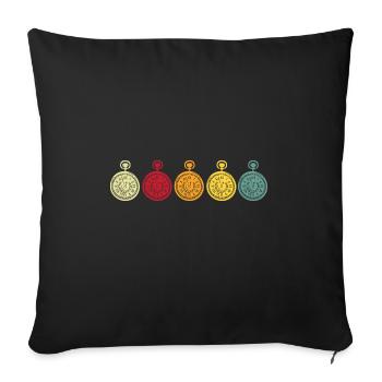 Watch Collector Watch Watchmaker - Sofa pillowcase 17,3'' x 17,3'' (45 x 45 cm) - black - Front