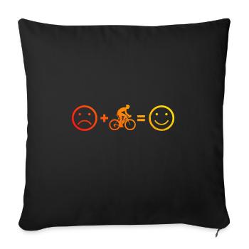 Homme Vélo de route Vélo de route Vélo de route Vélo de route - Housse de coussin décorative 45 x 45 cm - noir - Devant
