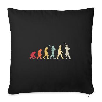 Bagpipe Evolution Woodwind Instrument - Housse de coussin décorative 45 x 45 cm - noir - Devant
