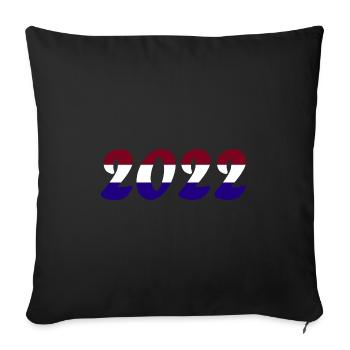 National team Netherlands Football World Cup - Sofa pillowcase 17,3'' x 17,3'' (45 x 45 cm) - black - Front