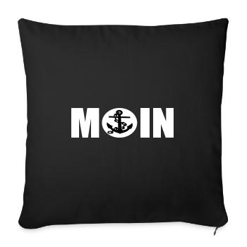 Moin - Sofakissenbezug 45 x 45 cm - Schwarz - Vorne