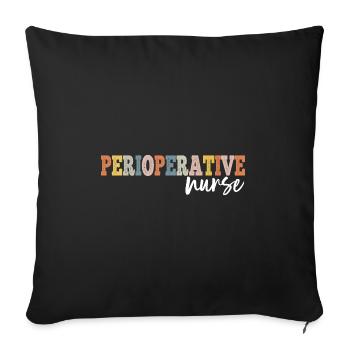 Perioperative Nurse Registered Nurse RN LPN - Sofa pillowcase 17,3'' x 17,3'' (45 x 45 cm) - black - Front