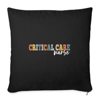Critical Care Nurse Registered Nurse RN LPN - Sofa pillowcase 17,3'' x 17,3'' (45 x 45 cm) - black - Front