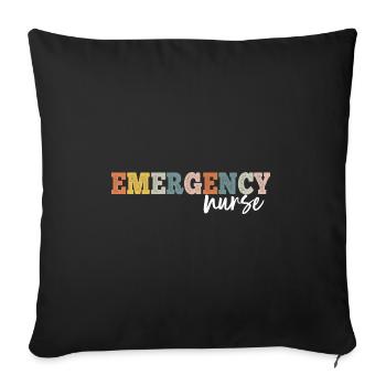 Emergency Nurse Dialysis Nursing RN - Sofa pillowcase 17,3'' x 17,3'' (45 x 45 cm) - black - Front