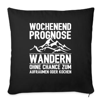 hiking - Sofakissenbezug 45 x 45 cm - Schwarz - Vorne