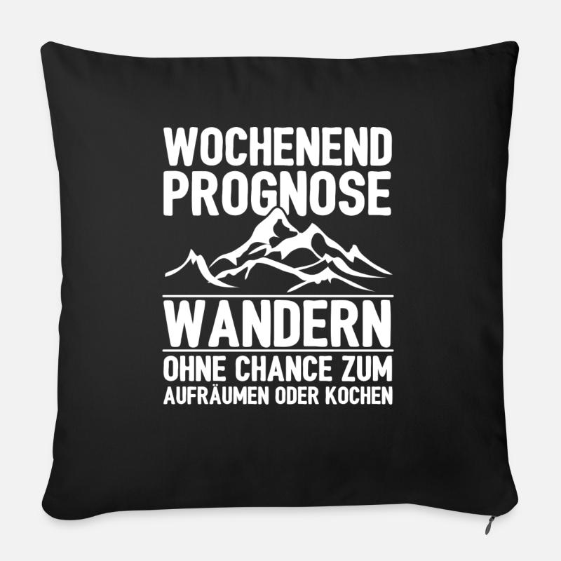hiking - Sofakissenbezug 45 x 45 cm - Schwarz
