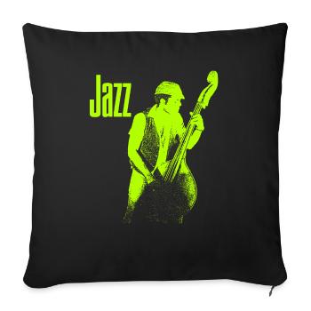 Jazz - Sofakissenbezug 45 x 45 cm - Schwarz - Vorne