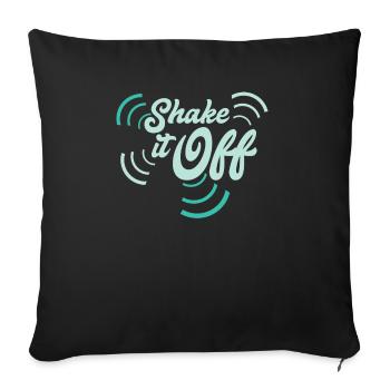 Shake It Off - Housse de coussin décorative 45 x 45 cm - noir - Devant