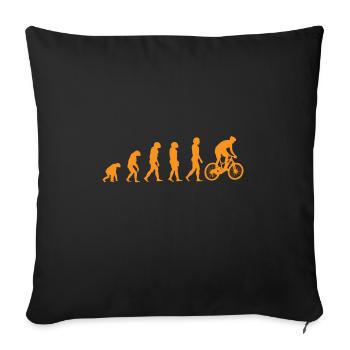 Fahrrad - Sofakissenbezug 45 x 45 cm - Schwarz - Vorne