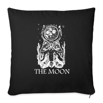 Tarot Cards Mystic Alchemy Destiny Clairvoyance - Sofa pillowcase 17,3'' x 17,3'' (45 x 45 cm) - black - Front
