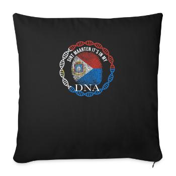 Sint Maarten Its In My DNA - Sofa pillowcase 17,3'' x 17,3'' (45 x 45 cm) - black - Front