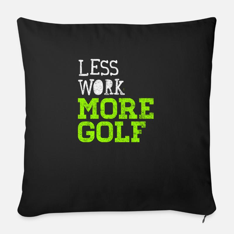 Golf - Sofakissenbezug 45 x 45 cm - Schwarz