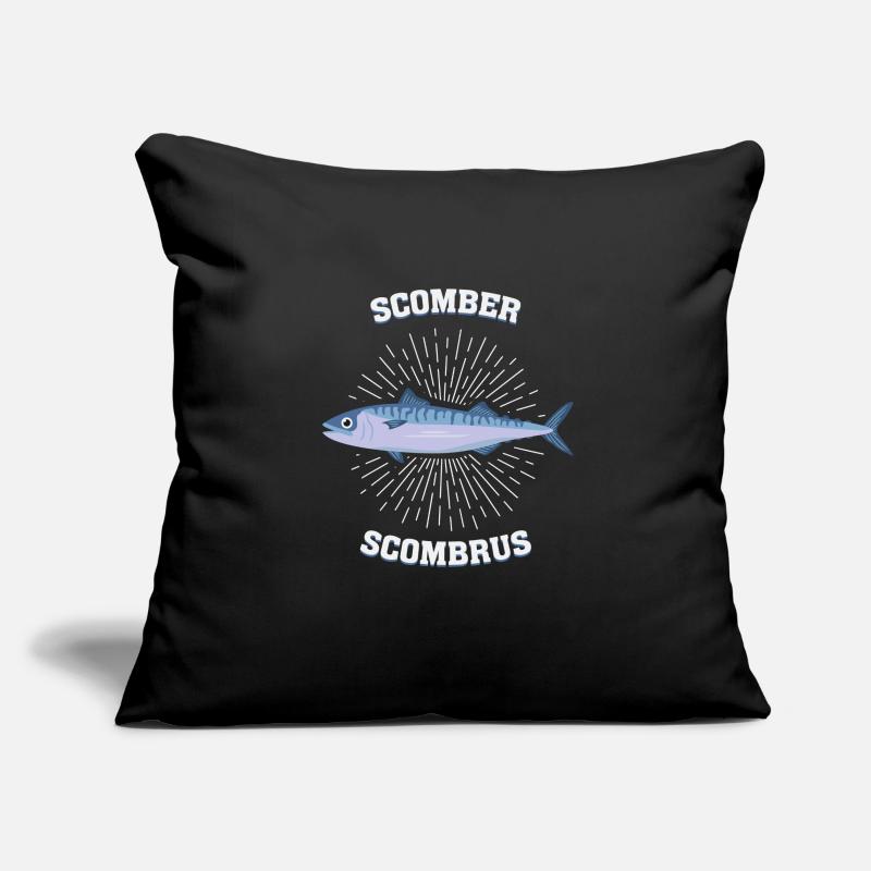 Scomber scombrus Mackerel Gift Saltwater Fish Sofa pillowcase 17,3'' x 17,3'' (45 x 45 cm)