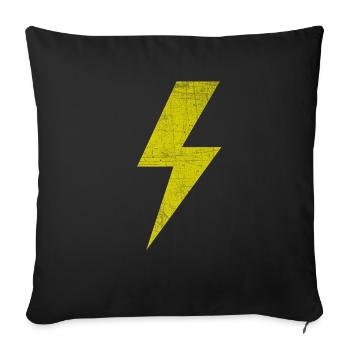 Season 18 Holly es Lightning T Shirt - Sofakissenbezug 45 x 45 cm - Schwarz - Vorne
