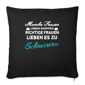 Schreiner - Sofakissenbezug 45 x 45 cm - Schwarz - Vorne