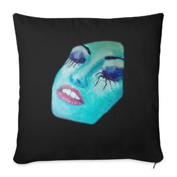 sommeil - Housse de coussin décorative 45 x 45 cm - noir - Devant