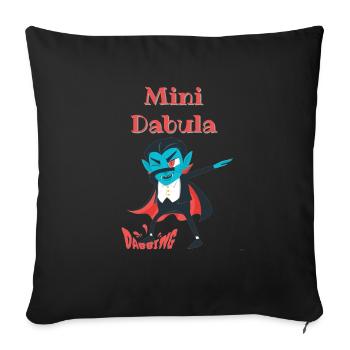 Dabula Dabbing - Sofa pillowcase 17,3'' x 17,3'' (45 x 45 cm) - black - Front