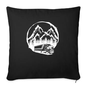 Camionneur camionneur camionneur - Housse de coussin décorative 45 x 45 cm - noir - Devant