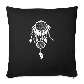 DREAM CATCHER INDIAN - Housse de coussin décorative 45 x 45 cm - noir - Devant