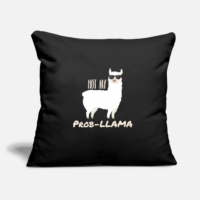 Pas mon PROB-LLAMA Housse de coussin décorative 45 x 45 cm