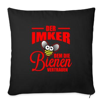Imker - Sofakissenbezug 45 x 45 cm - Schwarz - Vorne