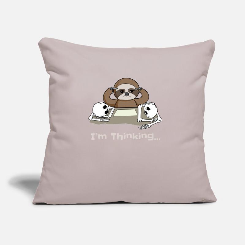 Sloth Idea Slow Thinking Superior Gift Sofa pillowcase 17,3'' x 17,3'' (45 x 45 cm)