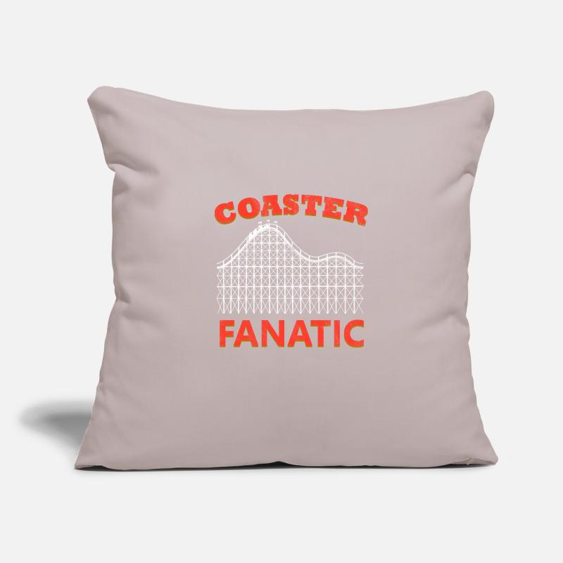 Rollercoaster Fanatic Parc d'attractions Roller Coaster Housse de coussin décorative 45 x 45 cm