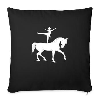 Vaulting - Sofa pillowcase 17,3'' x 17,3'' (45 x 45 cm) - black - Front