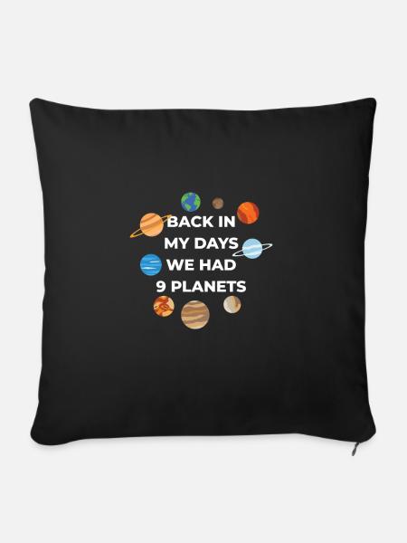 Planets - Sofakissenbezug 45 x 45 cm - Schwarz